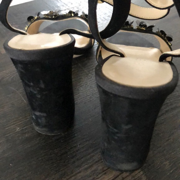 Nine West Flower Embellished Block Heel Sandals - Picture 3 of 4